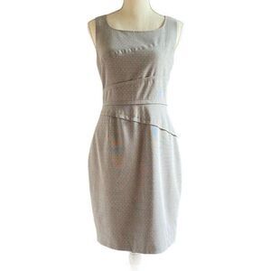 Kay Unger Gray Dot Professional Sheath Dress 2